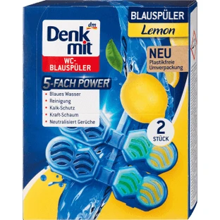 Освіжувач для туалету Denkmit Лимон, 2 шт