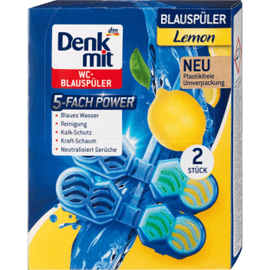 Освіжувач для туалету Denkmit Лимон, 2 шт: ціни та характеристики