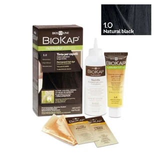 Перманентная краска для волос 1.0 черный Nutricolor Delicato, 140 мл, Biokap