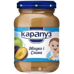 Пюре Карапуз Яблоко и слива, 200 г