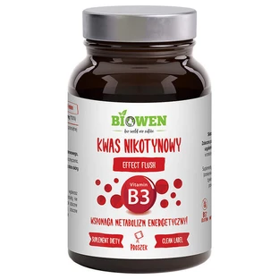 Biowen Никотиновая кислота, витамин B3, 120 г