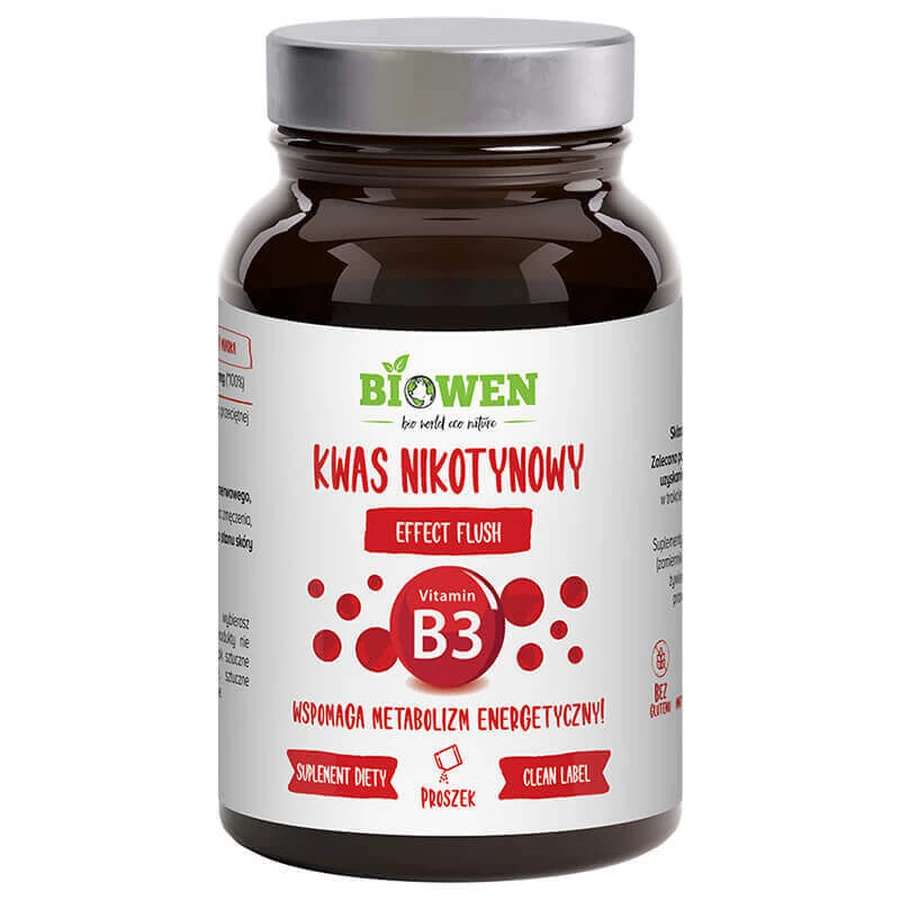 Biowen Никотиновая кислота, витамин B3, 120 г: цены и характеристики