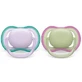 Philips Пустушки Philips Avent Ultra Air, 0-6 місяців, 2 штуки, фіолетовий та зелений, SCF085/24, Philips