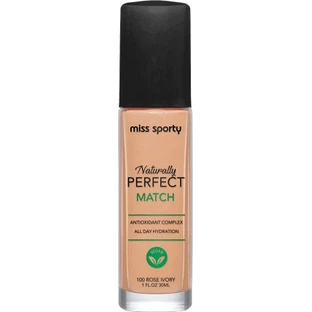 Тональний крем Miss Sporty Naturally Perfect Match 100 Rose Ivory, 30 мл