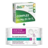 Комплект Остарт Комплекс, 30 таблеток, Fiterman Pharma + Ідеальні очищувальні серветки, 20 штук, Doctor Fiterman
