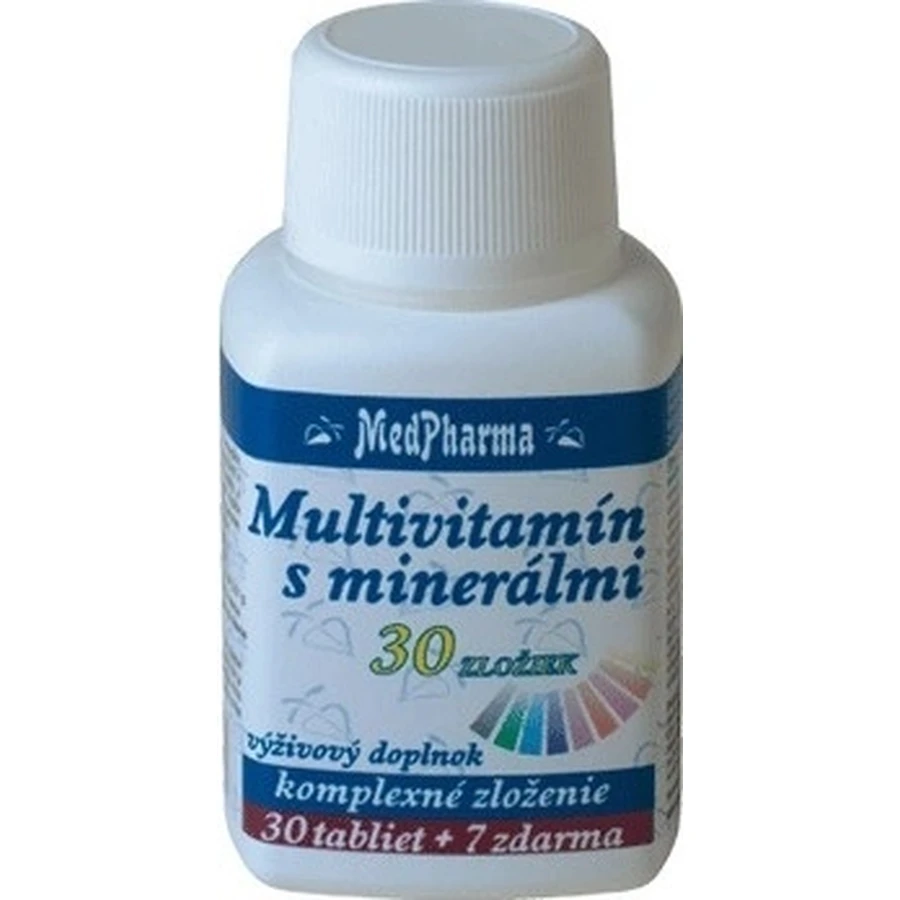 MedPharma МУЛЬТИВИТАМИН С МИНЕРАЛАМИ ЭКСТРА 42 ИНГРЕДИЕНТА 1×37 табл, пищевая добавка: цены и характеристики