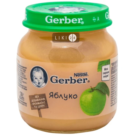 Пюре Gerber Яблоко, 130 г: цены и характеристики