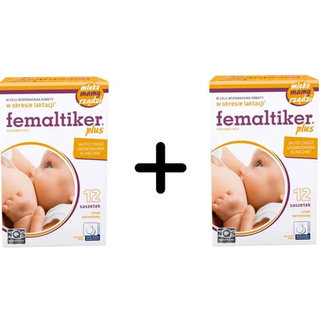 Фемальтікер Плюс NutroPharma Femaltiker Plus, зі смаком карамелі, 2 x 12 саше: ціни та характеристики
