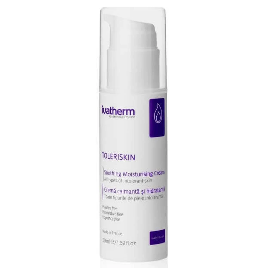 Крем для обличчя Ivatherm Toleriskin Cream, заспокійливий та зволожувальний, 50 мл: ціни та характеристики