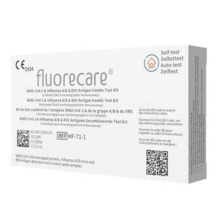 Набор для экспресс-тестирования 4 в 1 Shenzhen Combo Covid19 + грип A/B + RSV Fluoride, 1 шт.