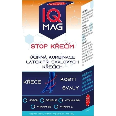 IQ MAG STOP KŔČOM 1×60 таблеток, дієтична добавка: ціни та характеристики