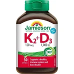 JAMIESON VITAMINS K2 120 мкг + D3 1000 МЕ 1×30 капс, пищевая добавка: цены и характеристики