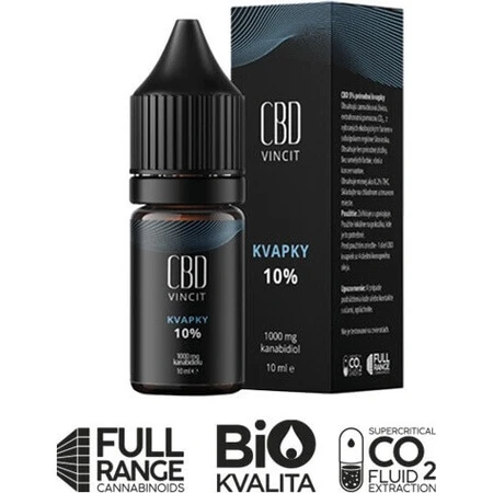 Капли CBD Vincit 10% 1×10 мл, только натуральные ингредиенты: цены и характеристики