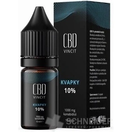 Капли CBD Vincit 10% 1×10 мл, только натуральные ингредиенты: цены и характеристики
