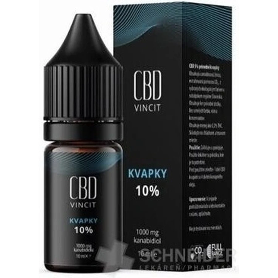 Капли CBD Vincit 10% 1×10 мл, только натуральные ингредиенты: цены и характеристики