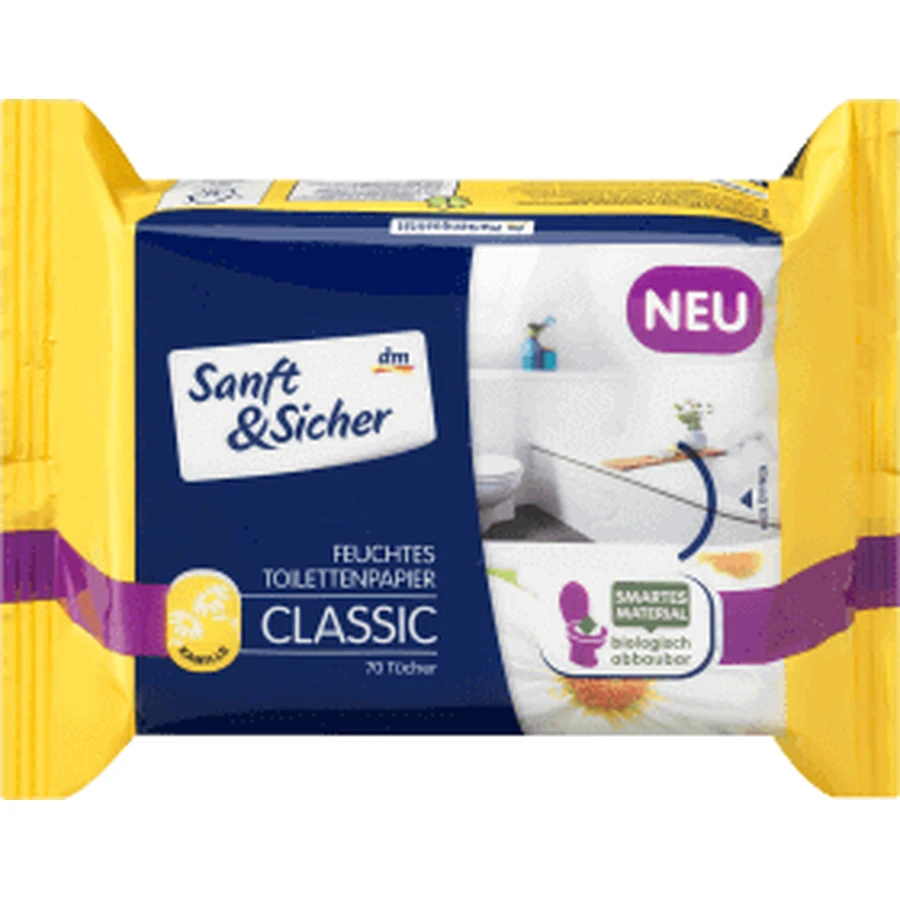 Sanft&Sicher Classic влажные туалетные салфетки, влажные, 70 шт.: цены и характеристики