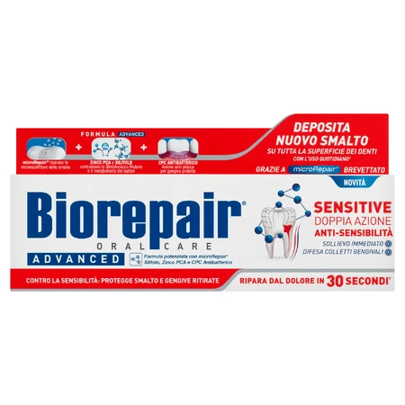 Biorepair Peribioma, зубна паста, захист ясен, без фтору, 75 мл: ціни та характеристики