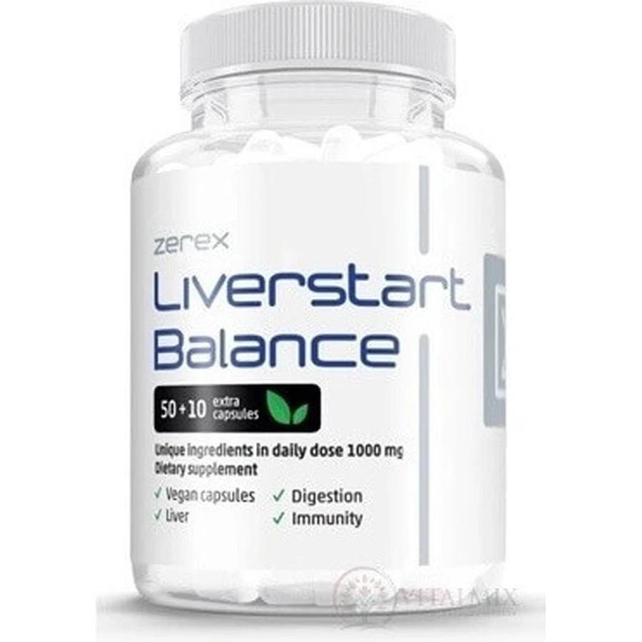 Zerex Liverstart Balance 1×60 cps, дієтична добавка: ціни та характеристики