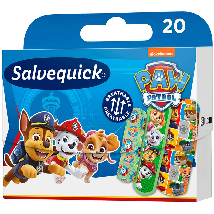 Дитячі пластирі Salvequick Psi Patrol, 20 шт.: ціни та характеристики