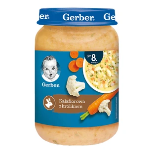Суп Gerber, цветная капуста с кроликом, после 8 месяцев, 190 г