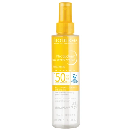 Сонцезахисна вода SPF 50 для чутливої шкіри Photoderm Anti-Ox, 200 мл, Bioderma: ціни та характеристики
