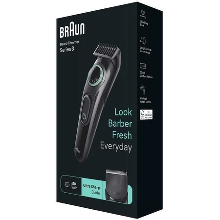 Триммер для бороды Braun Series 3 BT3411: цены и характеристики