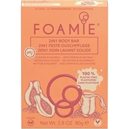 Foamie Solid Shower Care Oat to Be Smooth 1×80 г, твердый гель для душа: цены и характеристики