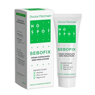Зволожуючий крем No Spot Sebofix, що регулює виділення себуму, 50 мл, Fiterman