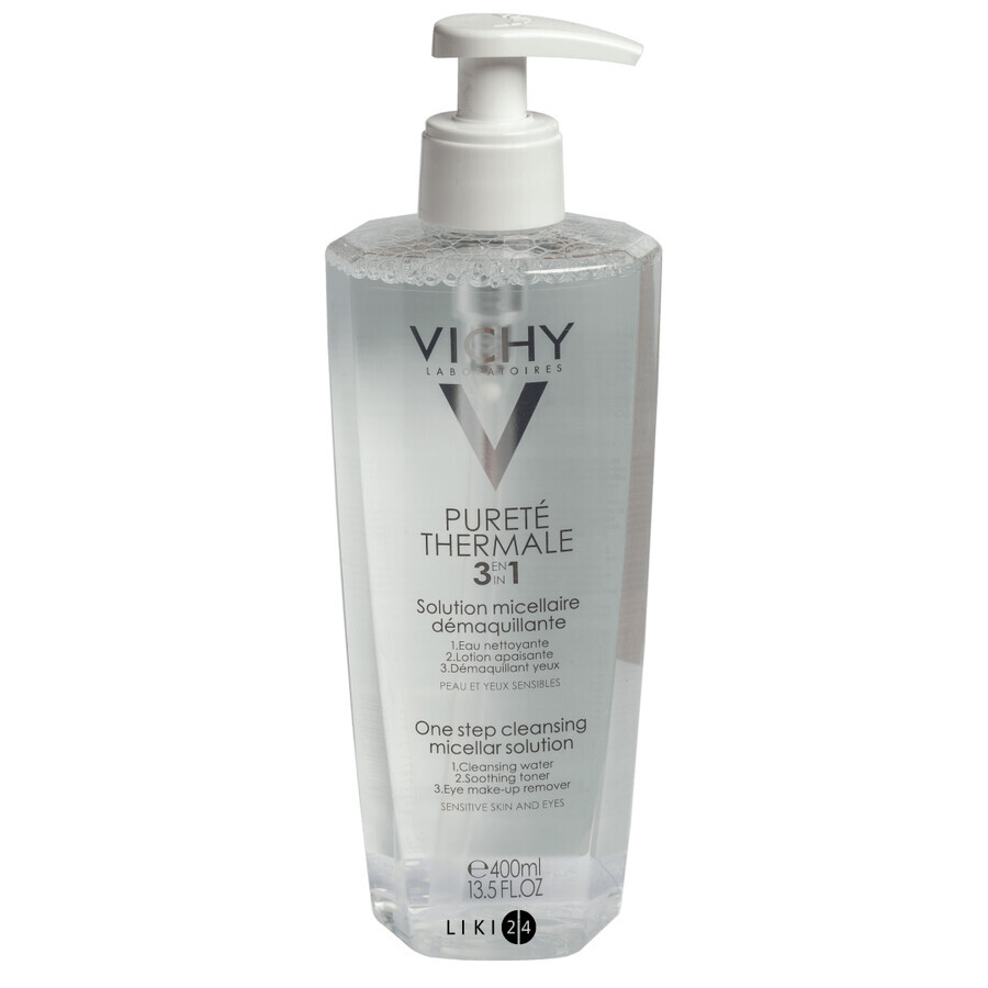 Средство Vichy Purete Thermale для снятия макияжа с лица и глаз, 400 мл: цены и характеристики