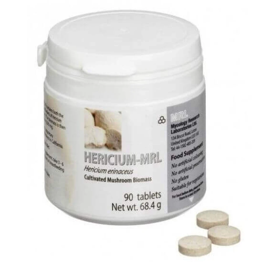 Hericium MRL, 90 таблеток, Mycology Research Laboratories: ціни та характеристики