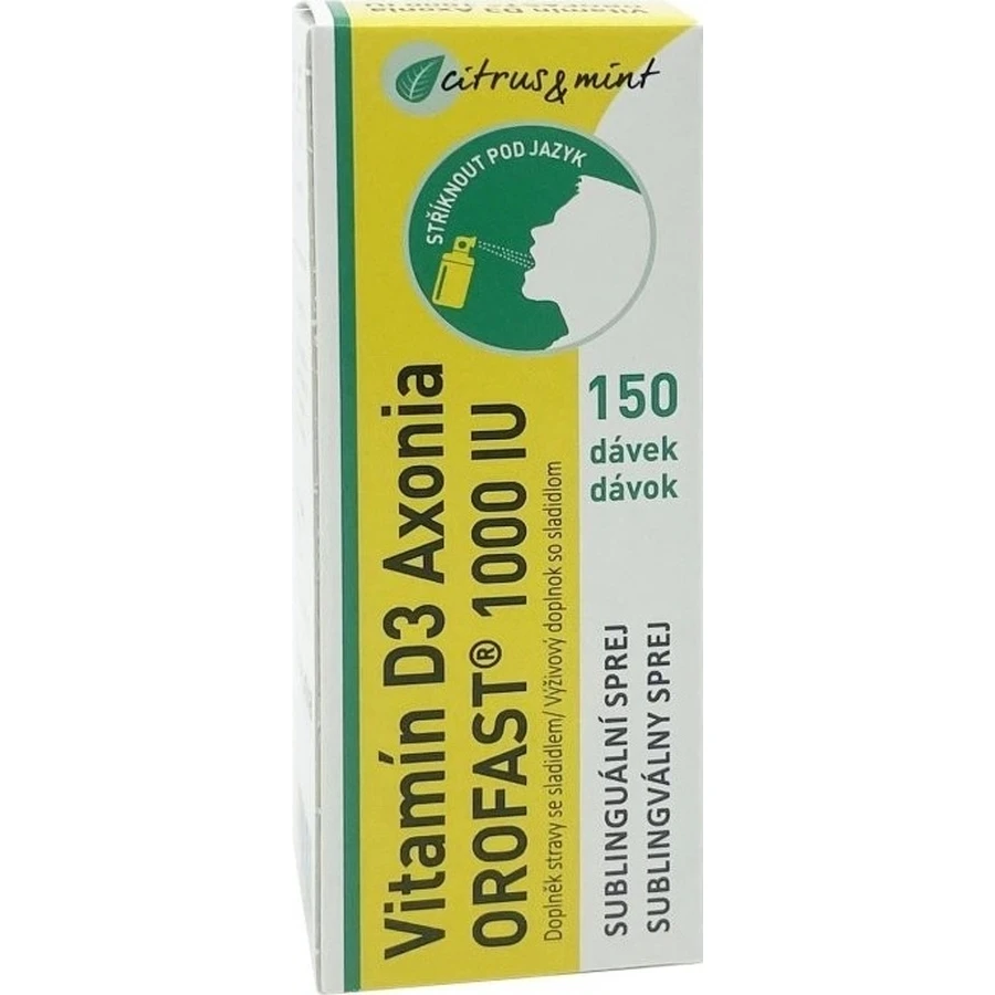 Вітамін D3 Axonia OROFAST 1000 МО 1×30 мл, дієтична добавка: ціни та характеристики
