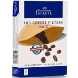 Фильтры для кофе размер 2, 100 штук, Finum