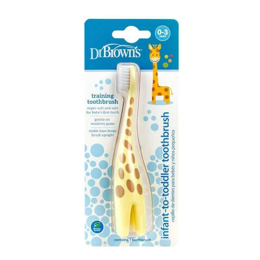 Дитяча зубна щітка Super Soft Жираф, 0-3 роки, Dr. Browns: ціни та характеристики