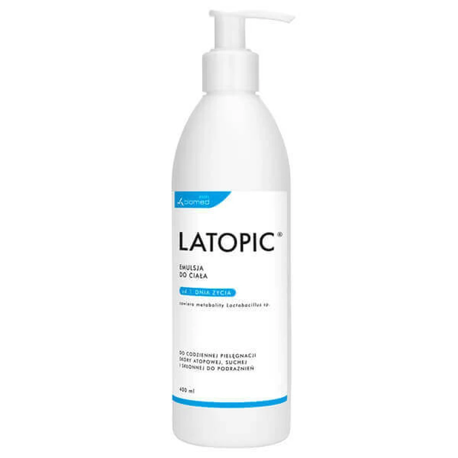 Lactopic Probiotic Emollient, активная эмульсия для тела, для взрослых, детей и младенцев, 400 мл: цены и характеристики