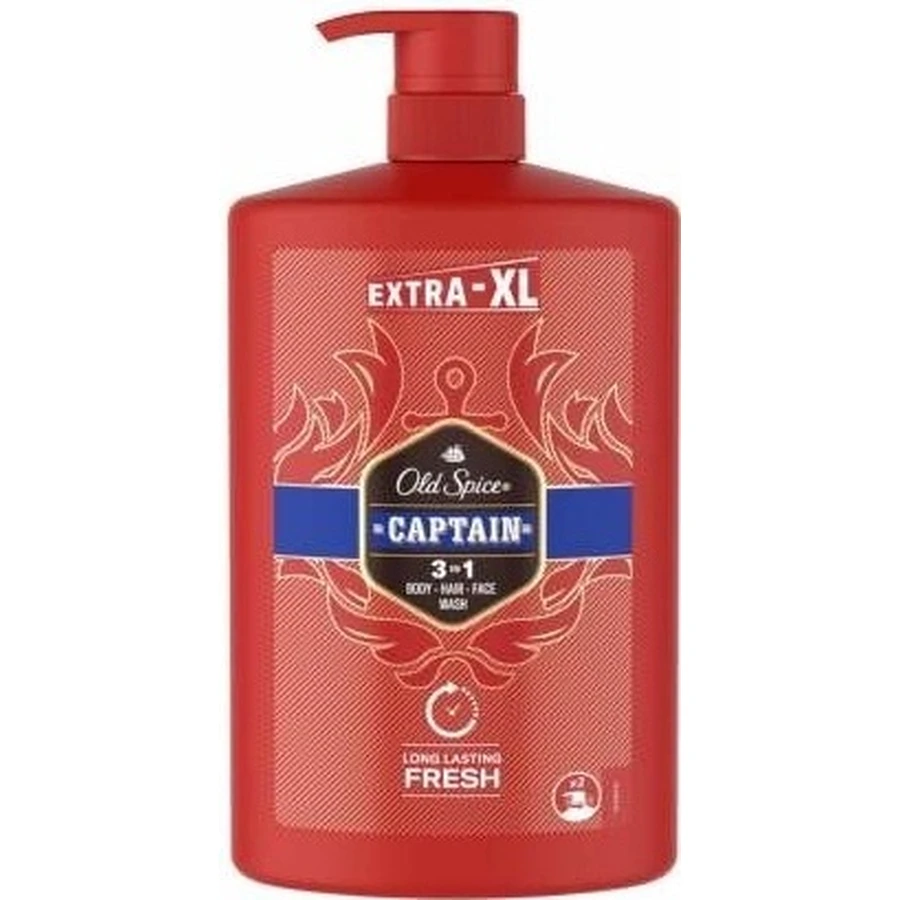 Old Spice SG 1л Капитан 1×1000 мл, мужская ампула и гель для душа: цены и характеристики