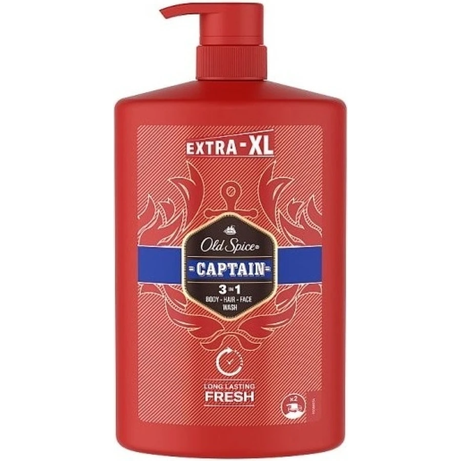 Old Spice SG 1л Капитан 1×1000 мл, мужская ампула и гель для душа: цены и характеристики