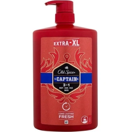 Old Spice SG 1л Капитан 1×1000 мл, мужская ампула и гель для душа: цены и характеристики