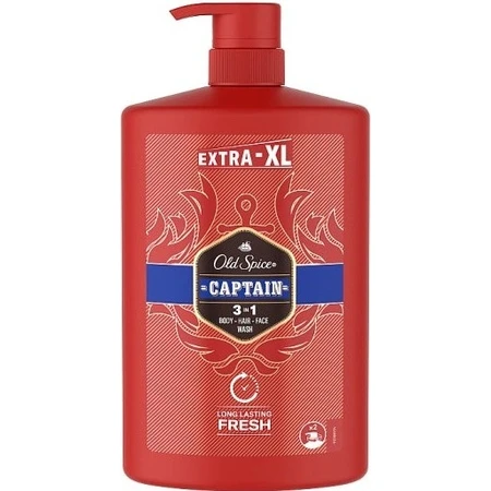 Old Spice SG 1л Капитан 1×1000 мл, мужская ампула и гель для душа: цены и характеристики