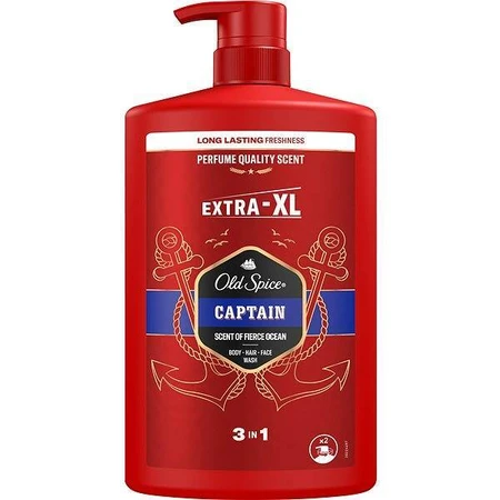 Old Spice SG 1л Капитан 1×1000 мл, мужская ампула и гель для душа: цены и характеристики