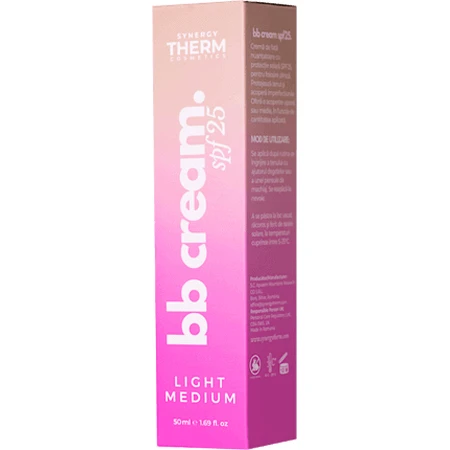 Красящий крем для лица SPF25 BB Cream Light Medium, 50 мл, Synergy Therm: цены и характеристики