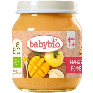 BABYBIO органическое манго и яблоко 1×130 г, органический фруктовый перекус