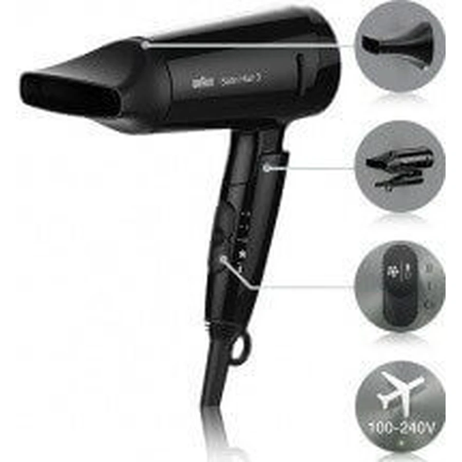 Фен Braun Satin Hair 3 Hd 350 To Go 1pc 1×1 шт: ціни та характеристики