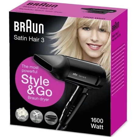 Фен Braun Satin Hair 3 Hd 350 To Go 1pc 1×1 шт: ціни та характеристики