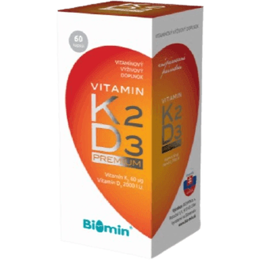 Biomin Вітамін K2D3 Premium+ 60 капсул: ціни та характеристики