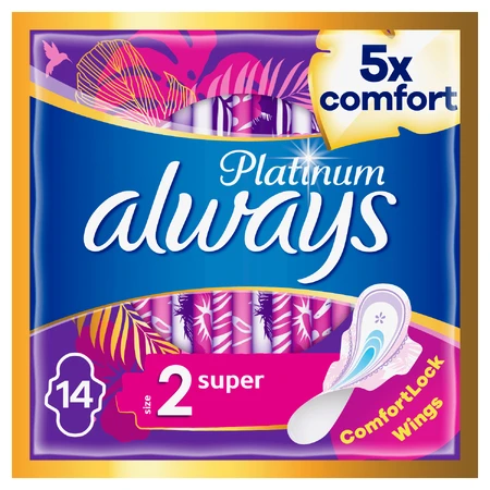 Always Platinum, гигиенические полотенца с крылышками, Ultra Super Plus, 14 шт.: цены и характеристики
