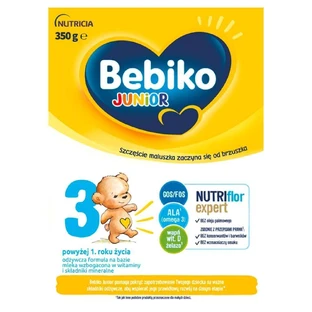 Bebiko Junior 3 Nutriflor Expert, питательная смесь на молочной основе, старше 1 года, 350 г