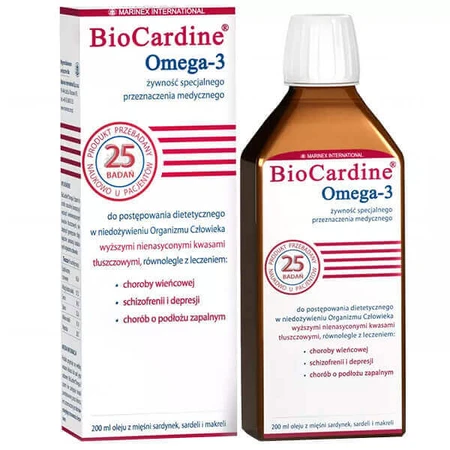 BioCardine Омега-3, 200 мл: ціни та характеристики
