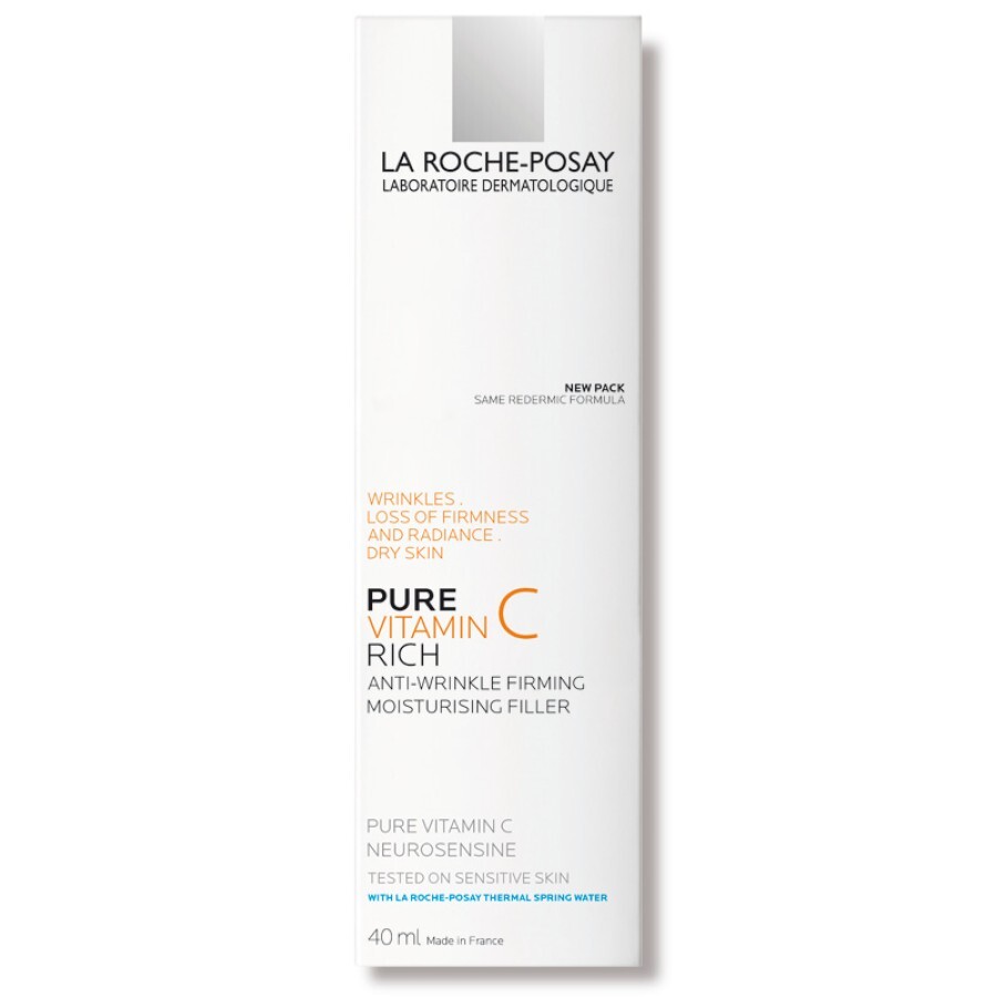 Крем для обличчя La Roche-Posay Redermic С Антивіковий догляд комплексної дії для сухої чутливої ​​шкіри, 40 мл: ціни та характеристики