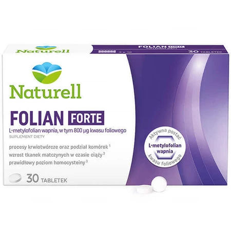 Naturell Фоліан Форте, фолієва кислота 800 мкг, 30 таблеток: ціни та характеристики