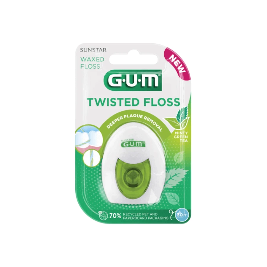 Зубна нитка Twisted Floss, Sunstar Gum: ціни та характеристики